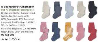 Tchibo Eduscho 5 Baumwoll-Strumpfhosen Angebot