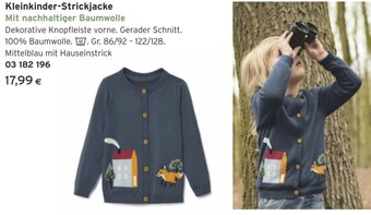 Tchibo Eduscho Kleinkinder-Strickjacke Mit nachhaltiger Baumwolle Angebot