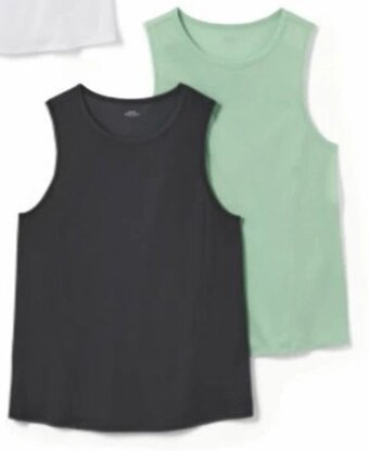 Tchibo Eduscho 2 Sporttops 1x weiß, 1x grau 03 181 658 Angebot