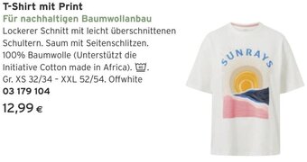 Tchibo Eduscho T-Shirt mit Print Angebot