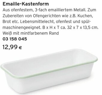 Tchibo Eduscho Emaille-Kastenform Angebot