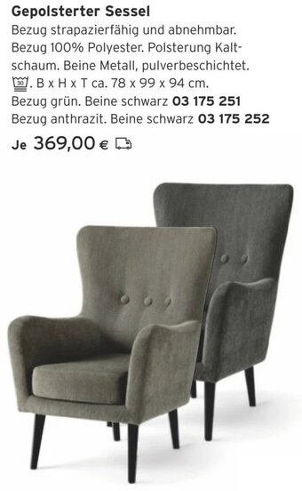 Tchibo Eduscho Gepolsterter Sessel Angebot