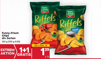 Billa Funny-Frisch Chips div. Sorten 150 g Angebot