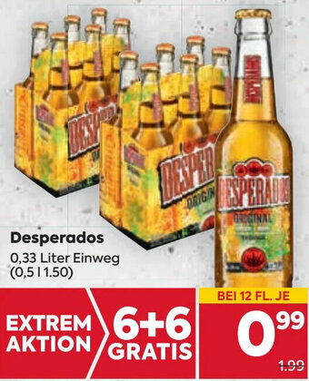 Billa Desperados 0,33 Liter Einweg Angebot