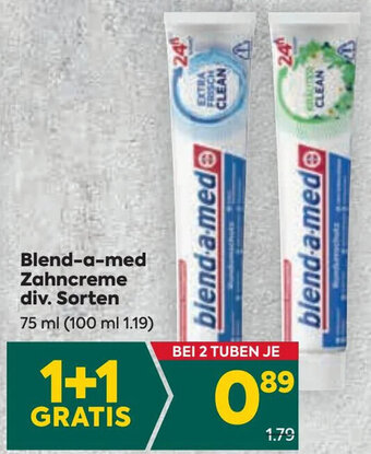 Billa Blend-a-med Zahncreme div. Sorten 75 ml Angebot