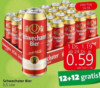 Eurospar Schwechater Bier 0,5 Liter Angebot