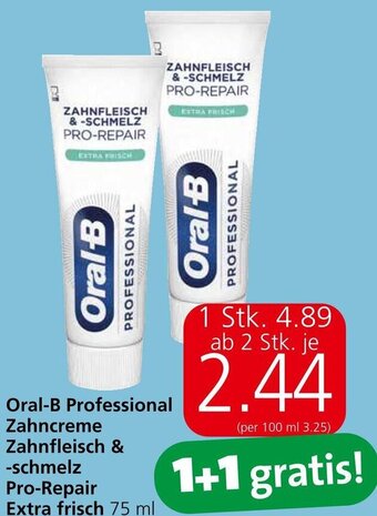 Eurospar Oral-B Professional Zahncreme Zahnfleisch & -schmelz Pro-Repair Extra frisch 75 ml Angebot