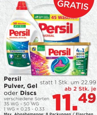 Unimarkt Persil Pulver, Gel oder Discs verschiedene Sorten 35 WG - 50 WG Angebot