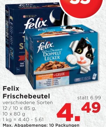 Unimarkt Felix Frischebeutel 12/10 x 85 g, 10 x 80 g Angebot