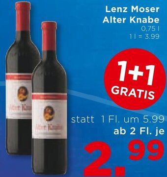 Unimarkt Lenz Moser Alter Knabe 0,75 L Angebot
