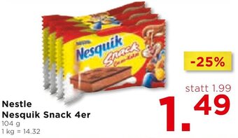 Unimarkt Nestle Nesquik Snack 4er 104 g Angebot