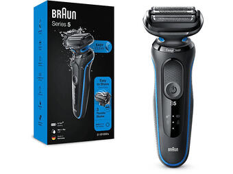 Media Markt Braun 51-b1000s elektrischer nass- und trockenrasierer, schwarz/blau, series 5 elektrischer rasierer Angebot