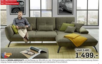 Möbel Ludwig Moderne WOHNLANDSCHAFT Angebot