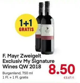 MPreis F. Mayr Zweigelt Exclusiv My Signature Wines QW 2018 750 ml Angebot