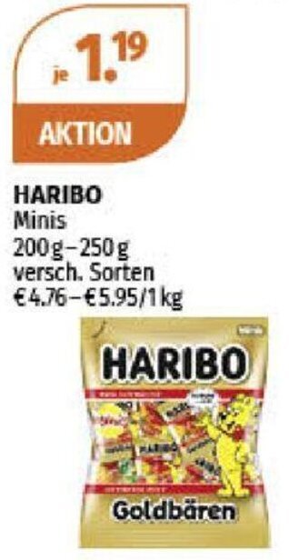 Müller HARIBO Minis 200 g- 250 g Angebot