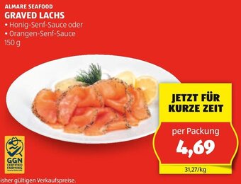 Hofer ALMARE SEAFOOD GRAVED LACHS 150 g Angebot