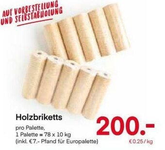 MPreis Holzbriketts Angebot