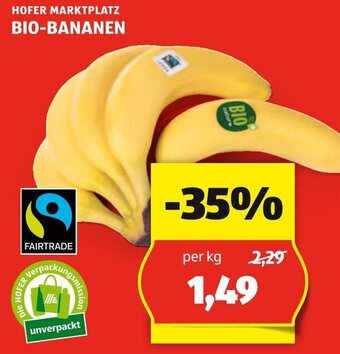 Hofer HOFER MARKTPLATZ BIO-BANANEN Angebot