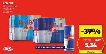 Hofer Red Bull 6 x 250 ml Angebot