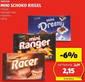 Hofer CHOCEUR MINI SCHOKO RIEGEL 400 g Angebot