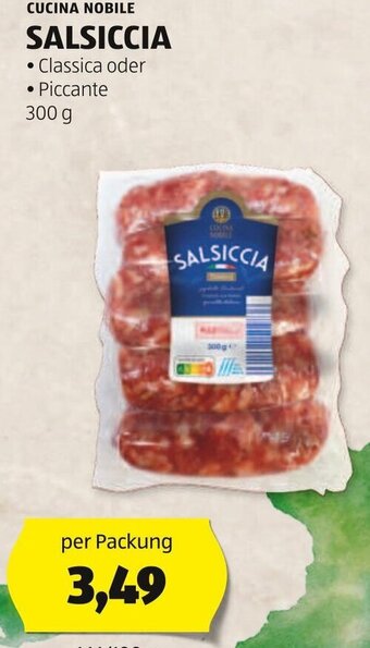 Hofer CUCINA NOBILE SALSICCIA 300 g Angebot