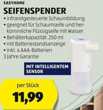 Hofer EASYHOME SEIFENSPENDER per Stück Angebot