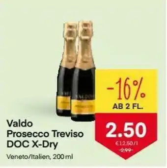 MPreis Valdo Prosecco Treviso DOC X-Dry 200 ml Angebot