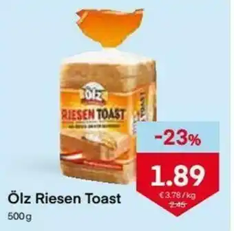 MPreis Ölz Riesen Toast 500g Angebot