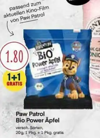 MPreis Paw Patrol Bio Power Äpfel 20g Angebot