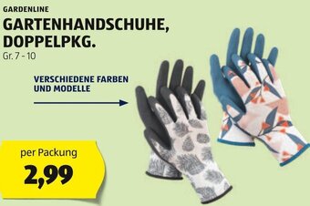 Hofer GARDENLINE GARTENHANDSCHUHE, DOPPELPKG. Gr. 7-10 Angebot