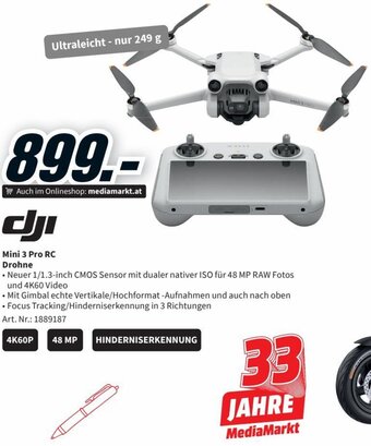 Media Markt Mini 3 Pro RC Drohne Angebot