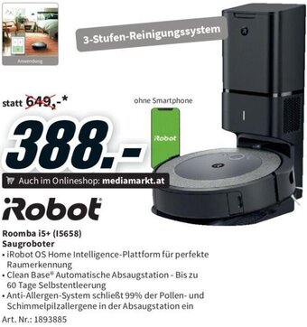 Media Markt • iRobot Roomba i5+ (15658) Saugroboter Angebot