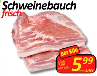 Wurstico Schweinebauch frisch per Kilo Angebot