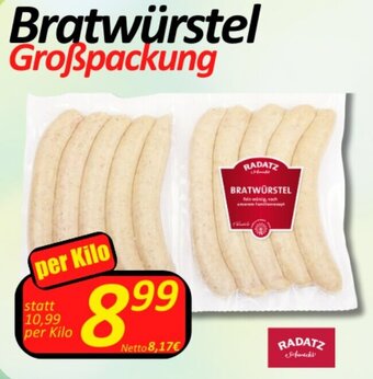 Wurstico Bratwürstel Großpackung per Kilo Angebot