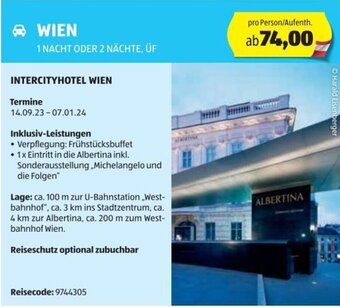 Hofer Reisen WIEN 1 NACHT ODER 2 NÄCHTE, ÜF Angebot