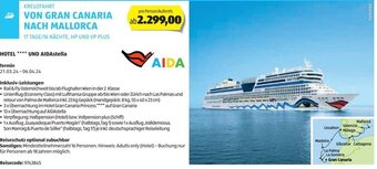 Hofer Reisen KREUZFAHRT VON GRAN CANARIA NACH MALLORCA Angebot