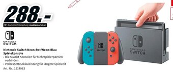 Media Markt Nintendo Switch Neon-Rot/Neon-Blau Spielekonsole Angebot