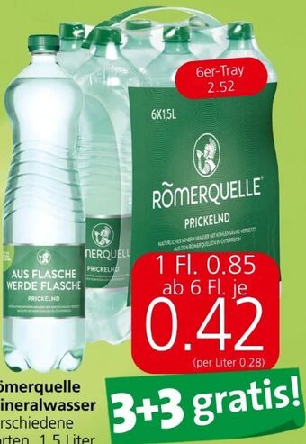 Eurospar Mineralwasser Angebot