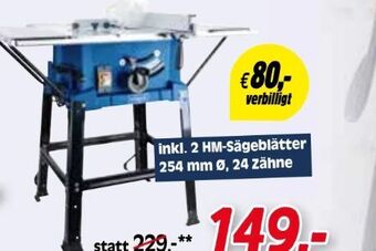 Zgonc Tischkreissäge hs110 Angebot