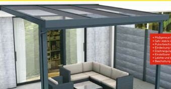 Hellweg Terrassenüberdachung standard Angebot