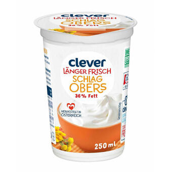 Billa Clever schlagobers 36% länger frisch Angebot