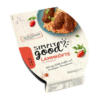 Billa Simply good lammköfte mit tomatenreis Angebot