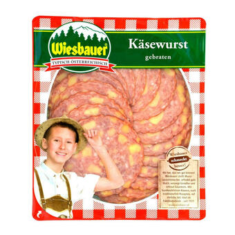 Billa Wiesbauer gebratene käsewurst geschnitten Angebot