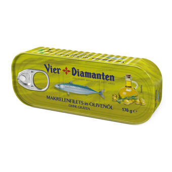 Billa Vier diamanten makrelenfilets in olivenöl Angebot