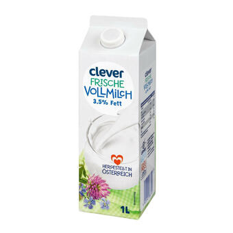 Billa Clever vollmilch 3.5% Angebot