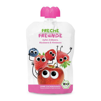 Billa Freche freunde quetschie apfel, erdbeere, blaubeere & himbeere Angebot