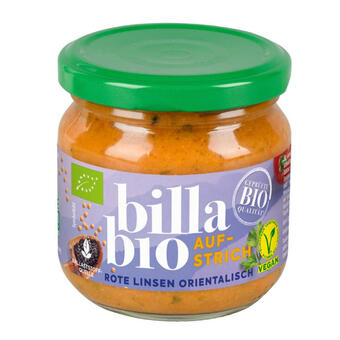 Billa Billa bio rote linsen orientalisch aufstrich Angebot