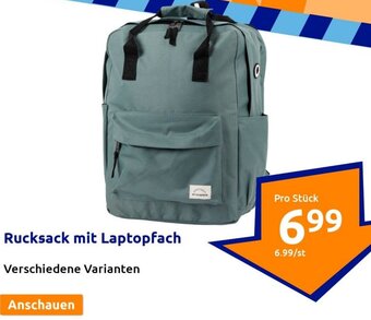 Action Rucksack mit Laptopfach Angebot