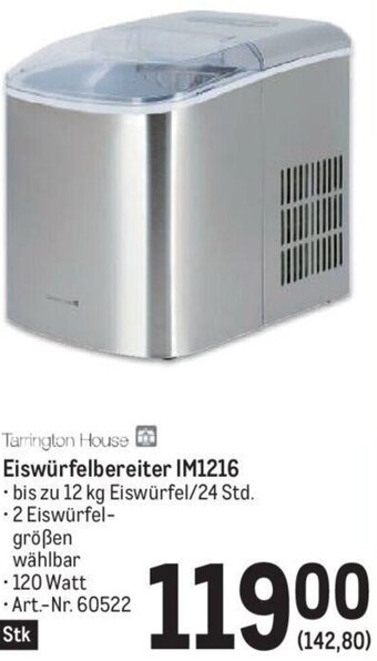 Metro Tarrington House Eiswürfelbereiter IM1216 Angebot