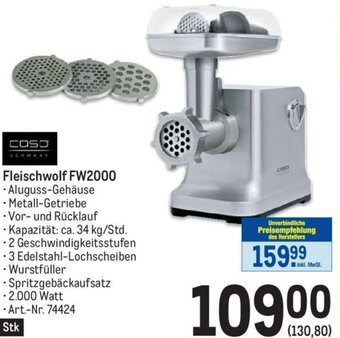 Metro Fleischwolf FW2000 Angebot